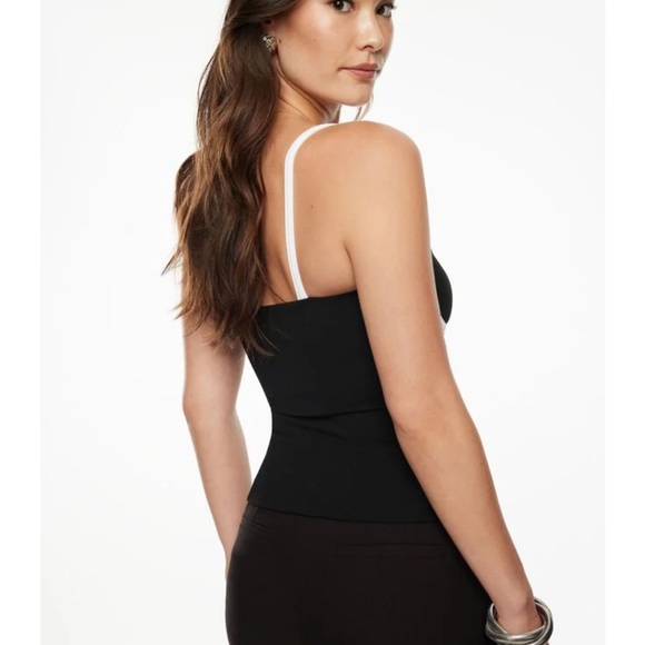 NWT Dynamite missed return window.  Black tank with white pipping. Size L - Picture 4 of 4